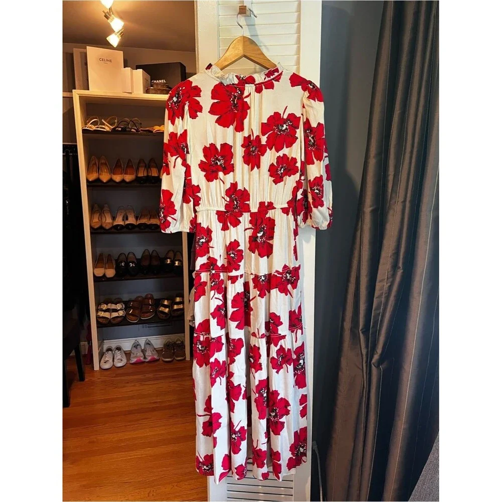 Ba&sh Kory Floral Print Midi Dress